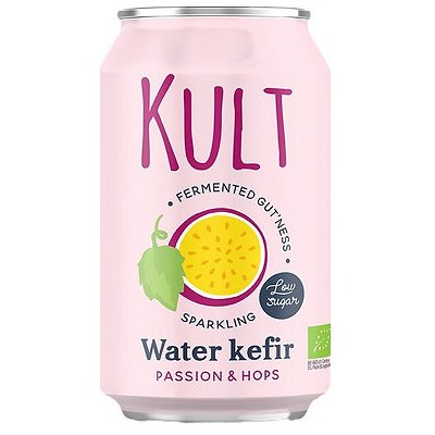 Kult Kefir Bio Vodní kefir s příchutí mučenky a chmelu 330 ml – Zboží Dáma