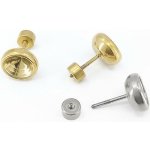 Šroubovací Náušnice CHO na rivoli 8mm - Light Gold SL / 10mm – Hledejceny.cz