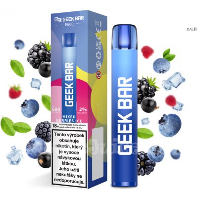 Geek Bar E600 Mixed Berries Ice 20 mg 600 potáhnutí 1 ks – Zbozi.Blesk.cz