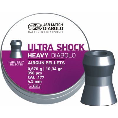 Diabolky JSB Match Heavy Ultra Shock .177 0,670 g 350 ks – Zboží Dáma