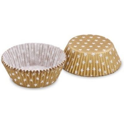 Wimex košíčky 50x30 mm zlaté s hvězdičkami 40ks – Zboží Dáma
