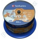 Verbatim DVD-R 4,7GB 16x, AZO, printable, spindle, 50ks (43533) – Hledejceny.cz