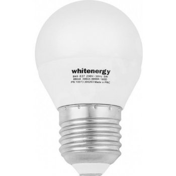 Whitenergy Led žárovka SMD2835 B45 E27 5W bílá mléčná
