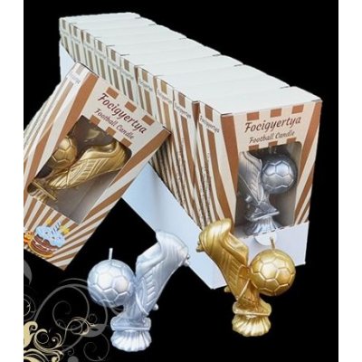 Dortisimo Svíčka Kopačka s míčem stříbrná – Zboží Dáma