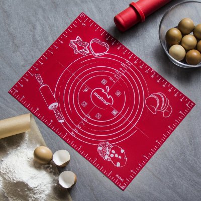 MASTRAD Massa 30 x 40 cm - silikonová podložka na válení těsta se silikonovou stupnicí – HobbyKompas.cz