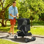 PawHut Kočárek pro psa do 10 kg 75 x 45 x 97 cm – Zboží Dáma