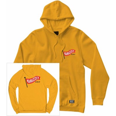 GRIZZLY Flag Pole Hoodie Gld