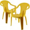 Dětský zahradní nábytek Progarden Sada 2 židličky žlutá