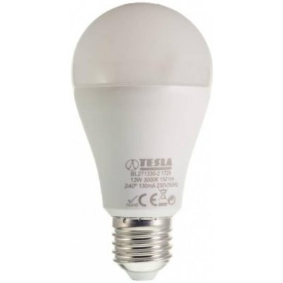 Tesla LED BL271330-2, žárovka BULB E27, 13W, 1521 lm efektivita 117 lm/W – Hledejceny.cz