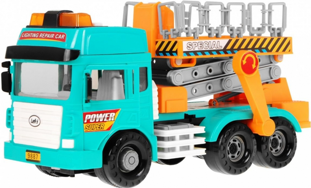 RKToys Velké stavební auto náklaďák se zvedací plošinou + zvuky od 521 Kč -  Heureka.cz