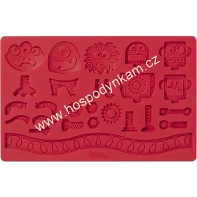 Silikonová forma na marcipán - roboti a monstra – Hledejceny.cz