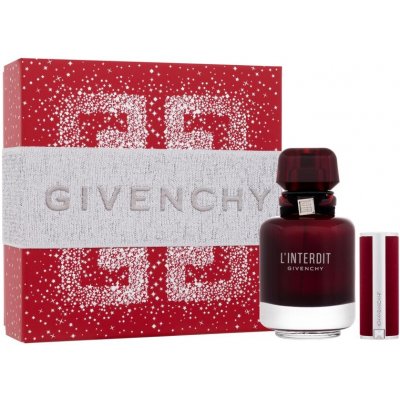 Givenchy L'Interdit Eau de Parfum Rouge EDP 50 ml + Le Rouge Deep Velvet mini rtěnka N°37 Rouge Grainé 1,5 g, dárková sada – Zbozi.Blesk.cz