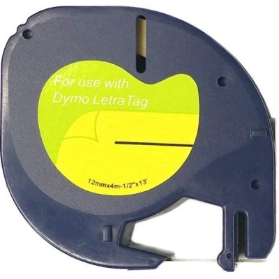 Páska - DYMO 59426, 91205, S0721650 - 12 mm x 4 m modrá - černý tisk (Plastic pro LetraTag) - kompatibilní – Hledejceny.cz