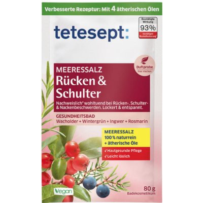 Tetesept Záda a ramena mořská sůl do koupele 80 g – Zboží Dáma