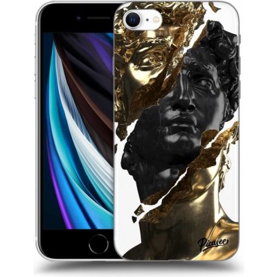 Pouzdro Picasee silikonové Apple iPhone SE 2020 - Black Gold čiré – Zboží Mobilmania