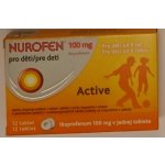 NUROFEN PRO DĚTI ACTIVE POR 100MG POR TBL DIS 12 – Zboží Mobilmania