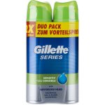 Gillette Series Sensitive gel na holení 2 x 200 ml – Zboží Dáma