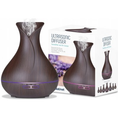 Platinet aroma difuzér a zvlhčovač tmavě hnědý PADYM010DW 400 ml – Hledejceny.cz