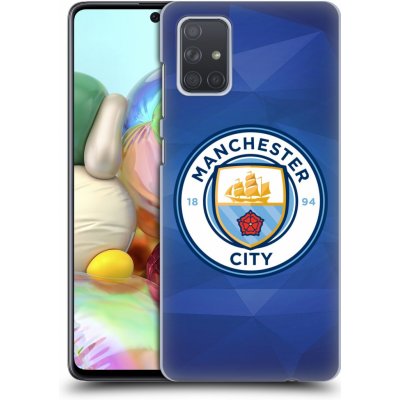 Pouzdro Head Case Samsung Galaxy A71 Manchester City FC - Modré nové logo