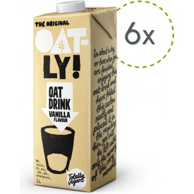 Oatly Ovesný nápoj s vanilkou 6 x 1 l – Zboží Mobilmania
