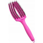 Kartáč Olivia Garden Fingerbrush Combo Medium ThinkPink Edition neonově fialový – Zboží Dáma