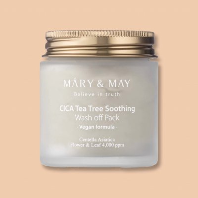 Mary&May Cica Tea Tree Soothing Wash off Pack Jílová maska proti nedokonalostem 125 g – Zboží Dáma