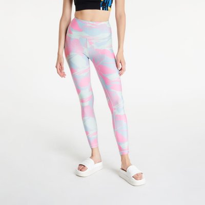 Reebok Workout Ready Printed Leggings růžové zelené