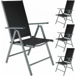 tectake 401633 2 zahradní židle hliníkové antracit – Zboží Dáma