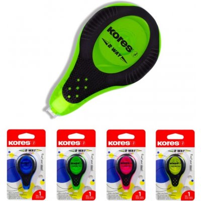 Kores Korekční strojek 2 Way Neon 4,2 mm x 8 m – Hledejceny.cz