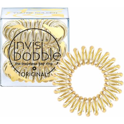 Spirálová gumička do vlasů Invisibobble Original You're Golden - zlatá, 3 ks (IB-OR-MC10002) – Zboží Mobilmania