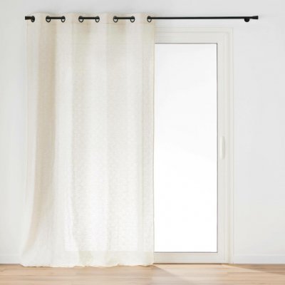 Douceur d'intérieur Okenní závěs s efektem lnu, 140 x 260 cm, LOGAN béžová – Hledejceny.cz