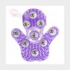 Žertovný předmět Roller Balls Massage Glove Purple