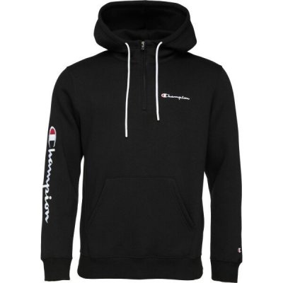 Champion Hooded Half Zip Sweatshirt 219211-KK001 Černá