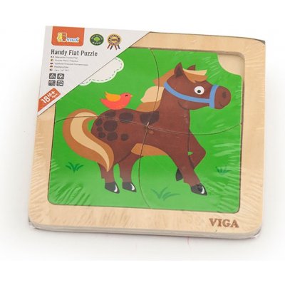 Viga puzzle kůň 4 dílky – Zbozi.Blesk.cz