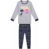 Dětské pyžamo a košilka Kugo dívčí pyžamo MP1355 sv.šedá
