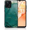 Pouzdro a kryt na mobilní telefon Realme Pouzdro PROTEMIO 50214 MY ART Ochranný kryt Realme C31 -GREEN MARBLE 145