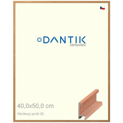 DANTIK rámeček 40 x 50 profil 6035 Dýha třešeň – Zboží Živě