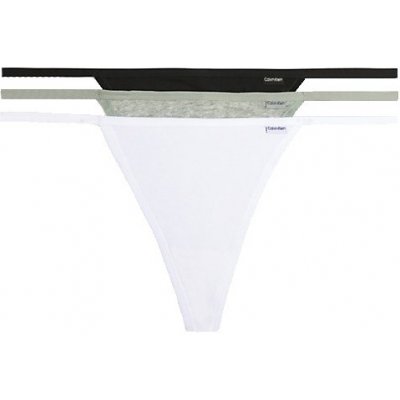 Calvin Klein Dámské tanga QD5070E 3 KUSY černá – Zboží Mobilmania