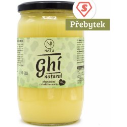 Natu přepuštěné Máslo Ghí Natural 720 ml