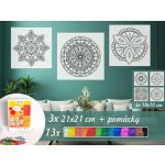 Radost v písku Základní sada MANDAL Barevné pískování obrázků – Hledejceny.cz