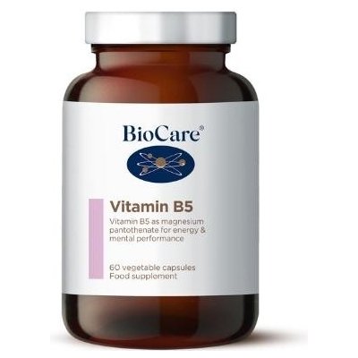 BioCare Vitamin B5 kyselina pantotenová + magnesium hořčík 60 kapslí – Hledejceny.cz