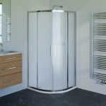 Kout sprchový Wecco SHINY 800×800 mm lesklý hliník/matné sklo – Sleviste.cz