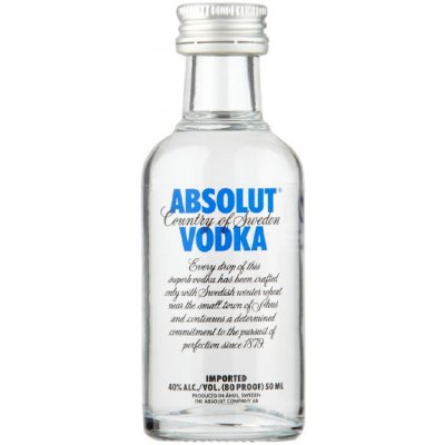 Absolut Vodka 40% 0,05 l (holá láhev) – Zbozi.Blesk.cz