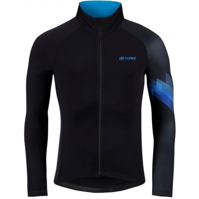 Force RIDGE černo-modrý dlouhý rukáv + Force STRIPE černo-modré – Zboží Dáma