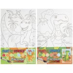 Grafix Malování na plátno dino se sopkou 30x20 cm – Zboží Dáma