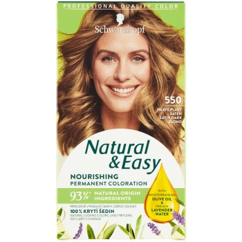 Schwarzkopf Natural & Easy 550 tmavě plavý satén barva na vlasy