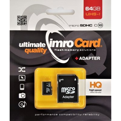 IMRO microSDXC Class 10 64 GB 34216 – Zboží Živě