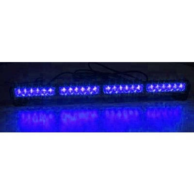 STUALARM LED světelná alej 24x 1W LED modrá 645mm ECE R10 – Zboží Mobilmania