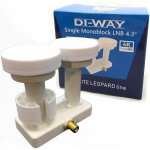 DI-WAY LNB MONOBLOCK SINGLE 0,1dB 4,3st WHITE LEOPARD LINE – Hledejceny.cz