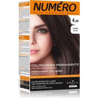 Brelil Numéro Permanent Coloring barva na vlasy 4.00 Brown 125 ml